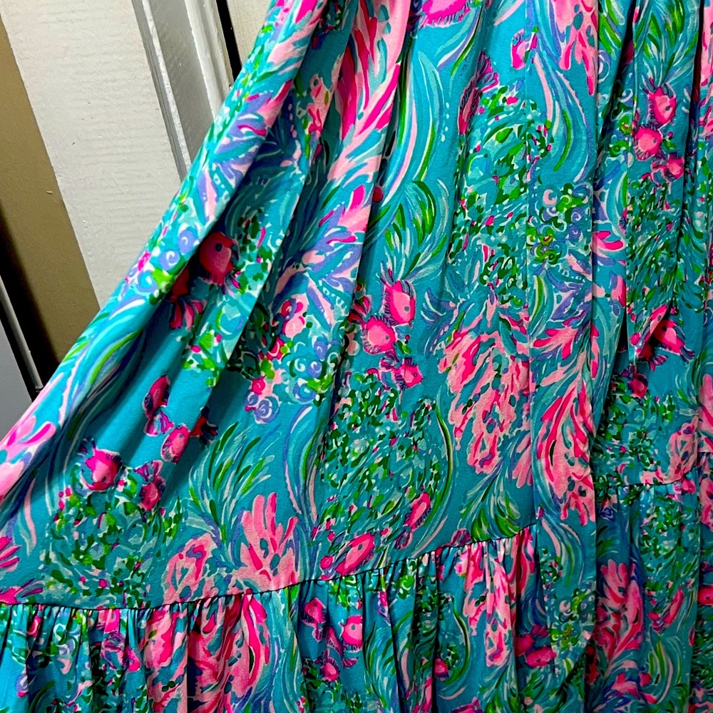 Lilly Pulitzer Maxi Dress Ladies Size M  EUC